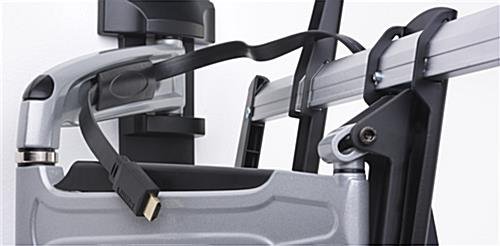 Curved & Flat TV Wall Mount w/ Articulating Arm, For Screens 37”-70”, Tilting - Black - Image 5