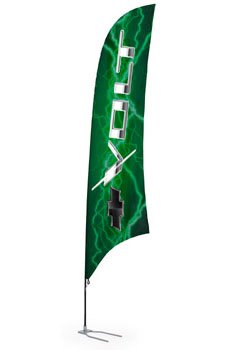 Custom Feather Flag with Car Foot Base - Full Color Digital Printing