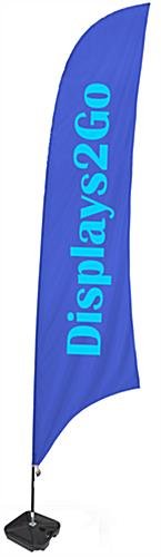 Custom Feather Flag with Fillable Water Base - 2 Color Printing