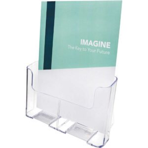 Deflecto Magazine Display Rack, Clear