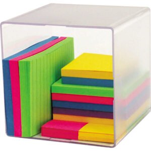 Deflecto Plastic Desk Cube, Clear