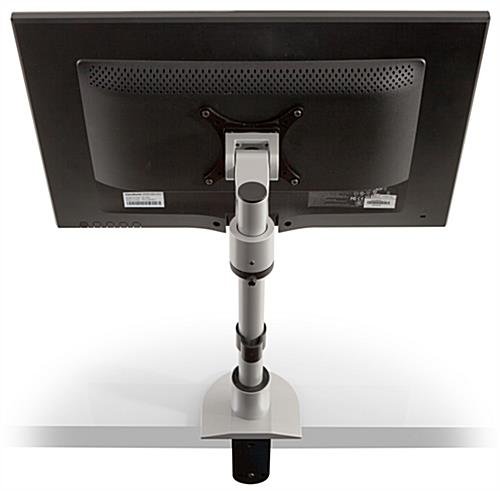 Desktop Monitor Stand, Height Adjustable, Fits 10 - 30-Inch Screen - Silver - Image 2