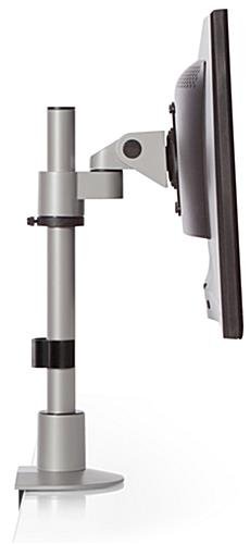 Desktop Monitor Stand, Height Adjustable, Fits 10 - 30-Inch Screen - Silver - Image 3