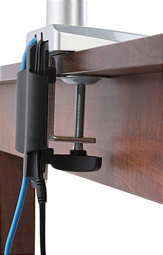 Desktop Monitor Stand with Articulating Arm, Fits 10"-32" Screen - Silver - Image 5