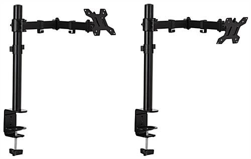 Desktop Monitor Stand with Articulating Arm, Fits Monitors 15" to 27" - Black - Image 5