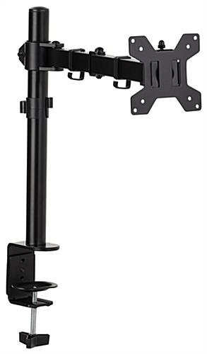 Desktop Monitor Stand with Articulating Arm, Fits Monitors 15" to 27" - Black