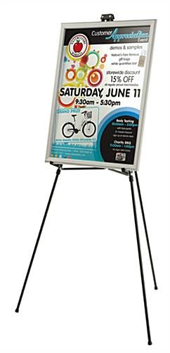 Display Easel for Floor or Counter, 34 to 64" Adjustable Height, Portable - Black