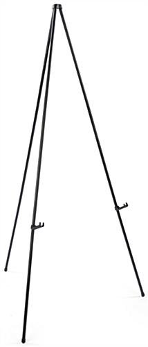 Display Easel for Floor, Standard Tripod Design, Collapsible - Black