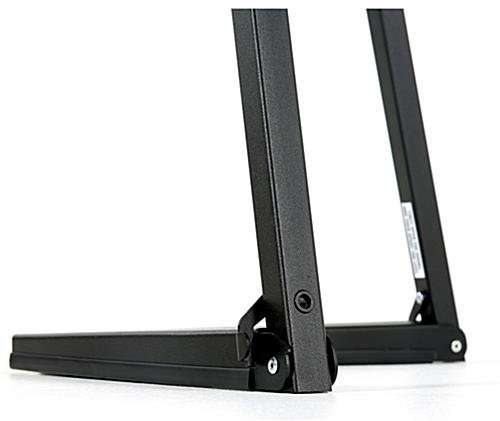 Display Easel for Floor with Bifold Design, 5 Height Settings - Black Or Gray - Image 4