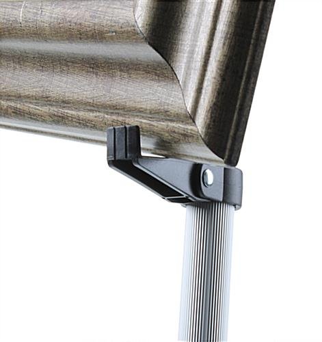 Display Easel for Floor with Clamp for Flip Charts, Adjustable Height - Silver - Image 5