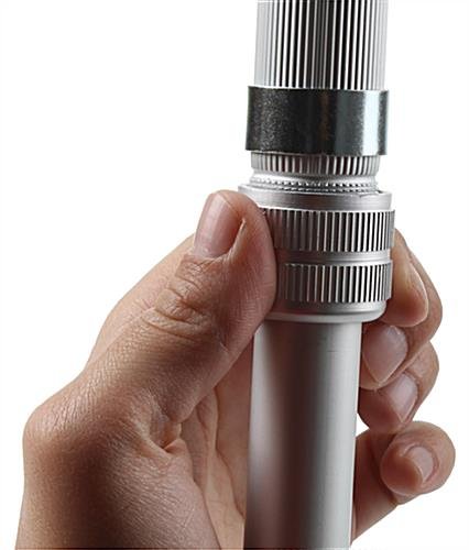 Display Easel for Floor with Clamp for Flip Charts, Adjustable Height - Silver - Image 6