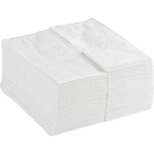 Dixie 2-Ply Dinner Napkins, 1/8 Fold, White, 3024 ct