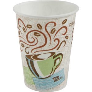 Dixie PerfecTouch Insulated Paper Hot Cup, Coffee Haze, 12 oz, 500 ct