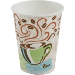 Dixie PerfecTouch Insulated Paper Hot Cup, Coffee Haze, 8 oz, 1000 ct