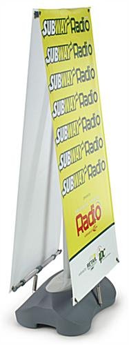 Double-sided Banner Stand with (2) Custom Graphics, Adjustable Width & Height