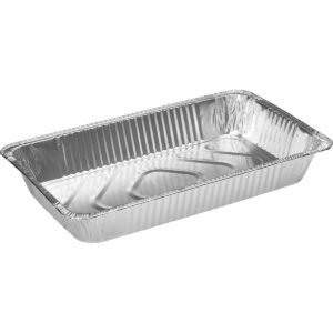 Durable Packaging Full-Size Deep Aluminum Foil Steam Pan, 50 ct