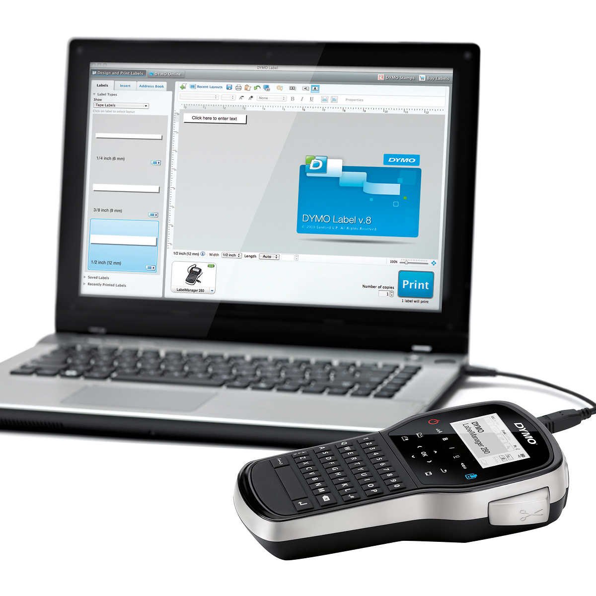 DYMO LabelManager 280 Rechargeable Handheld Label Maker - Image 5