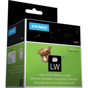 DYMO Self-Adhesive Large Shipping Labels, 2-5/16"W x 4"L, Matte White, 300 ct