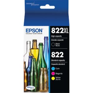 Epson 822XL and 822 Ink Cartridge Combo Pack