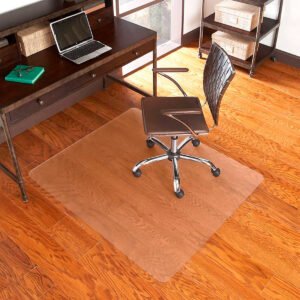 ES Robbins EverLife Chair Mat, Hard Floor Light Use, No Lip, 46" x 60", Clear