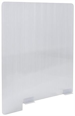 Extended Countertop Sneeze Shield, Polycarbonate, Single Panel - Translucent