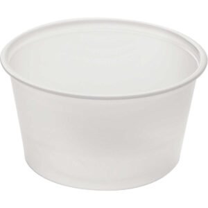 Fabri-Kal Plastic Portion Cup, 4 fl oz, Clear, 1250 ct