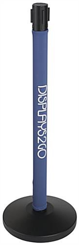 Fabric Stanchion Wrap w/ Full Color Printing for QueuePole, Fits 2.5” Diameter Poles