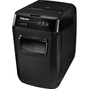 Fellowes AutoMax 150C Hands Free Cross-Cut Paper Shredder, 150-Sheet, Black