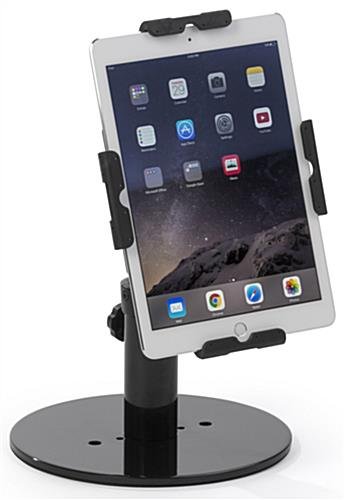 FlexStand iPad Counter Stand w/ Tilting Bracket, Rotating, Clamp & Lock - Black