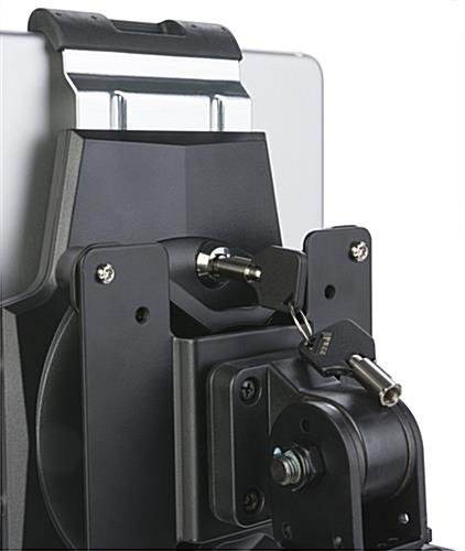 FlexStand iPad Wall Mount w/ Tilting Bracket, Rotating, Clamp & Lock - Black - Image 4