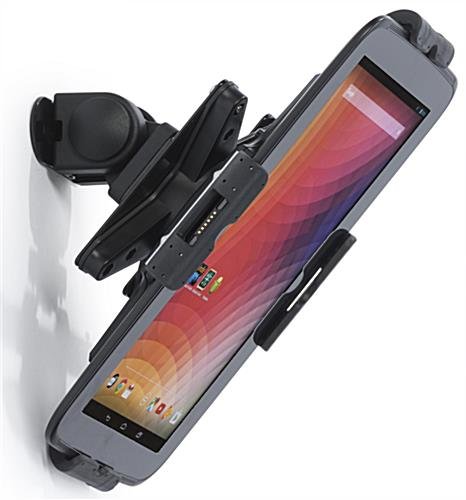 FlexStand iPad Wall Mount w/ Tilting Bracket, Rotating, Clamp & Lock - Black - Image 5