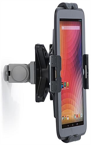 FlexStand iPad Wall Mount w/ Tilting Bracket, Rotating, Clamp & Lock - Silver