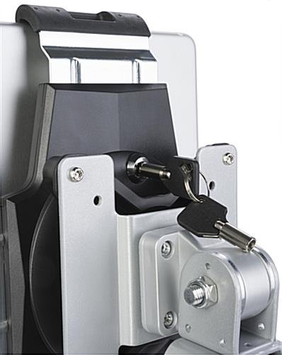 FlexStand iPad Wall Mount w/ Tilting Bracket, Rotating, Clamp & Lock - Silver - Image 4
