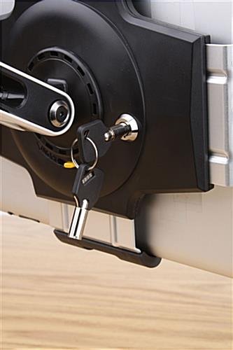 FlexStand Series iPad Counter Stand w/ Tilting Bracket, Clamp & Lock - White - Image 5