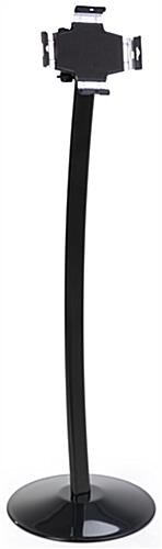 FlexStand Series iPad Floor Stand w/ Tilting Bracket, Rotating, Clamp & Lock - Black - Image 2
