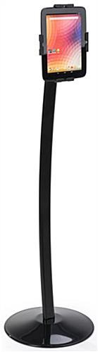 FlexStand Series iPad Floor Stand w/ Tilting Bracket, Rotating, Clamp & Lock - Black - Image 3