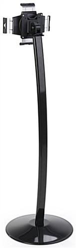 FlexStand Series iPad Floor Stand w/ Tilting Bracket, Rotating, Clamp & Lock - Black - Image 4