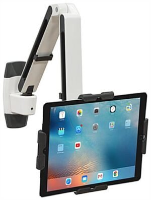 FlexStand Series iPad Wall Mount with Adjustable Arm, Tilts & Locks – White & Black