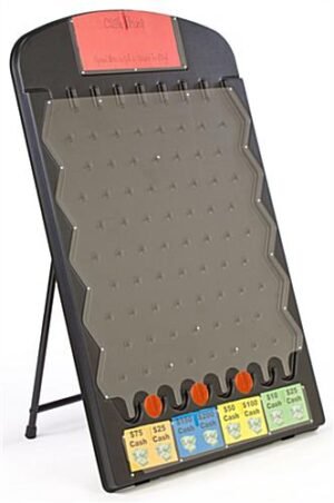 Floorstanding Prize Drop Game, (3) Pucks & Printable Templates - Black