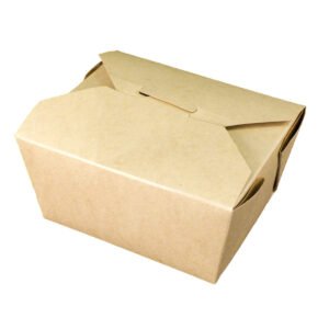 Fold-Pak Bio-Plus Earth Take Out Box, Size #1, Kraft, 450 ct