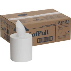 Georgia-Pacific SofPull Centerpull Roll Towels, Perforated, 7-4/5" x 400', White, 6 ct