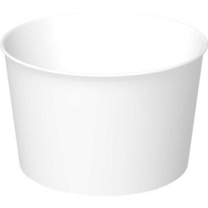 Graphic Packaging Paper Bowl, Carte Blanc White, 8 oz, 1000 ct