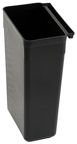 Hanging Trash Bin for Compatible Utility Carts - Black