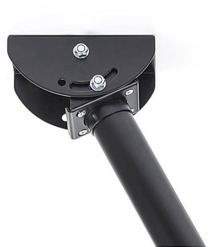 Hanging TV Mount, Fits 36 to 65-Inch Monitors, Height-Adjustable, Rotating - Black - Image 4