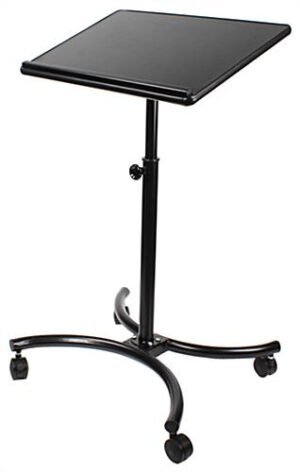 Height Adjustable Laptop Stand w/ Tilting 28" Platform - Black