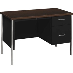 HON 34000 Series 45-1/4" Right Pedestal Desk, 45-1/4"W x 24"D x 29-1/2"H, Mocha