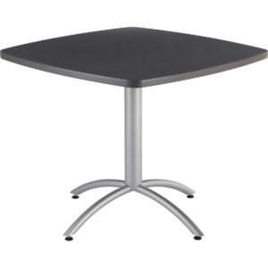 Iceberg CaféWorks Melamine Cafe Table, 36"L x 36"W x 30"H, Granite