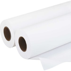 Iconex Amerigo Wide-Format Paper, 20 lb, Smooth White, 36" x 500', 2 Rolls