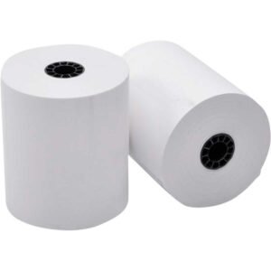 Iconex Calculator, POS, Cash Register Paper Rolls, White, 2-1/4" x 150', 12 Rolls