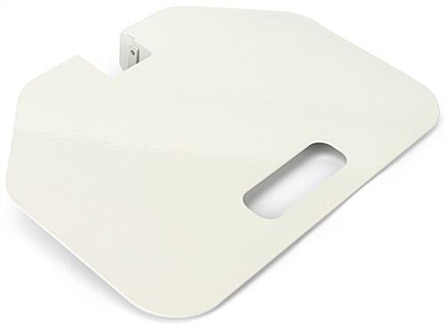 Industrial Laptop Tray Mount with Hardware Included - White